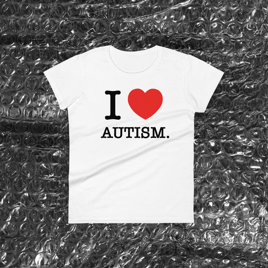 I Love Autism women's tee